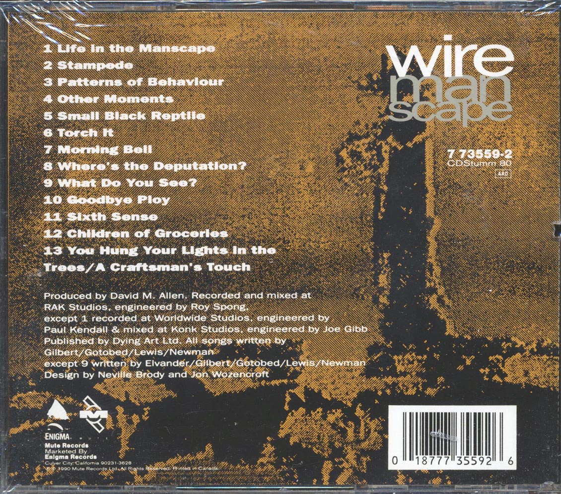Wire - Manscape (marked/ltd stock)