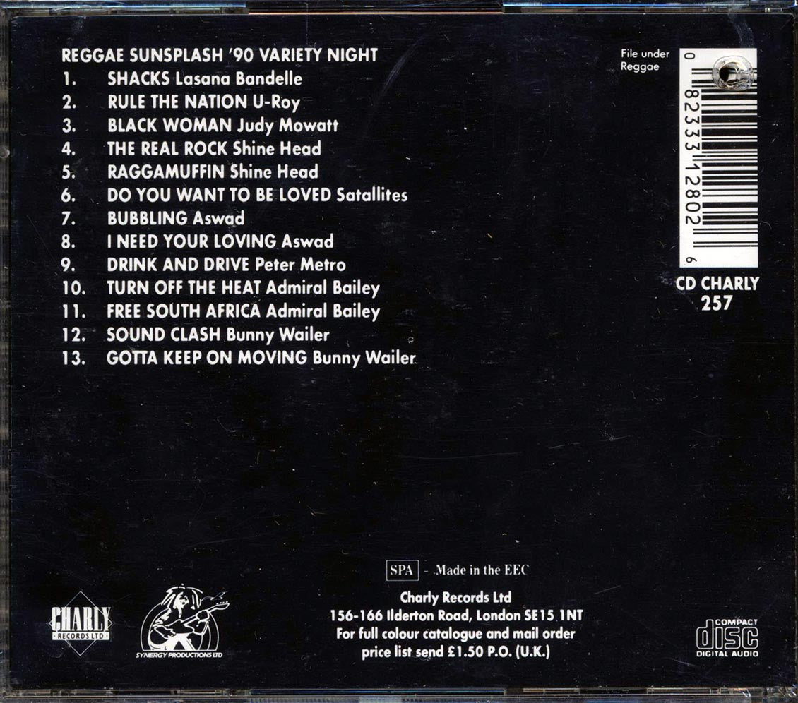 Bunny Wailer, U Roy, Peter Metro, Shinehead, Aswad, Admiral Bailey, Etc. - Reggae Sunsplash '90: Variety Night (marked/ltd stock)