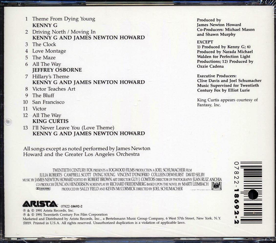 James Newton Howard - Dying Young: Original Sountrack Album