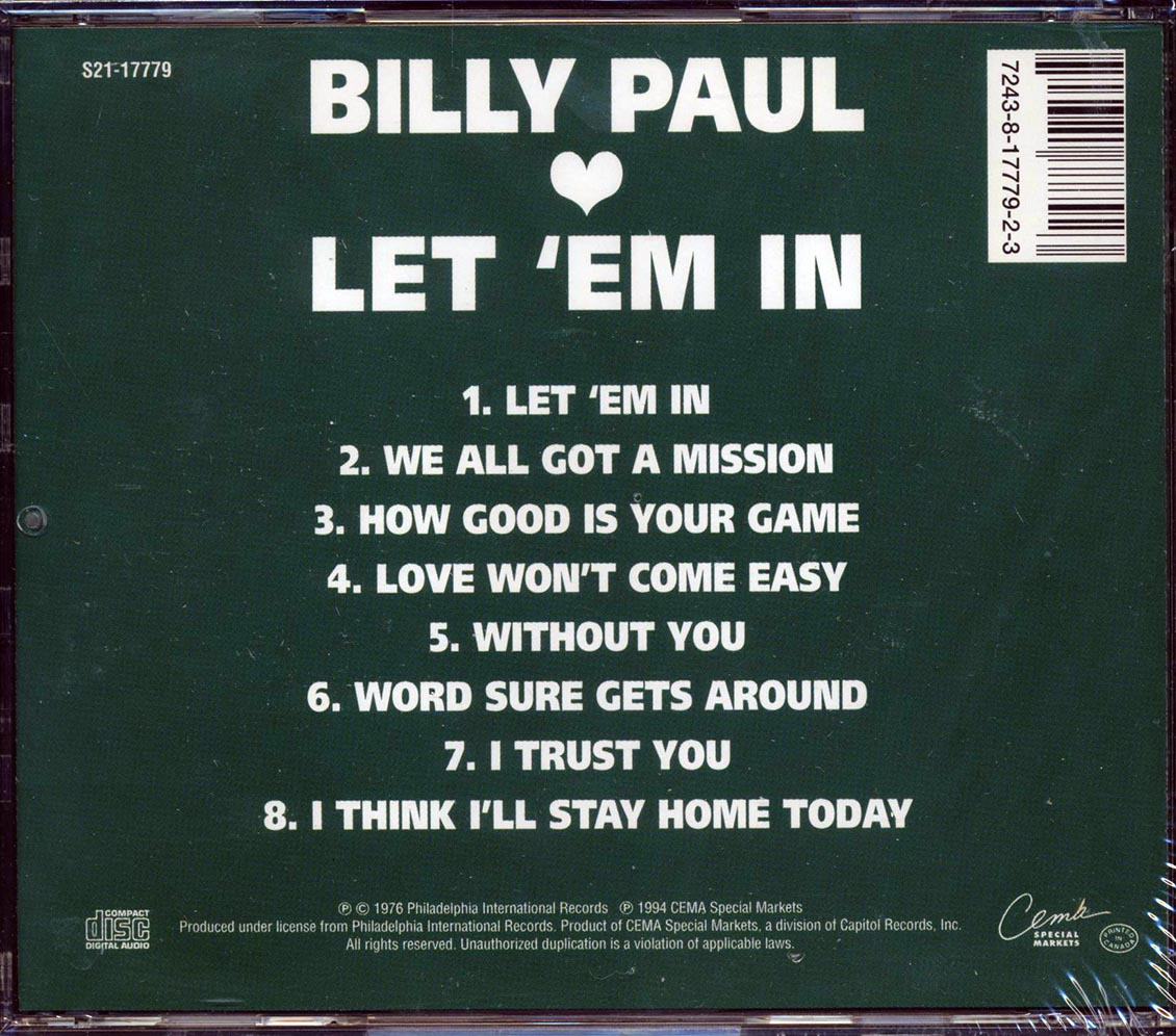 Billy Paul - Let 'Em In