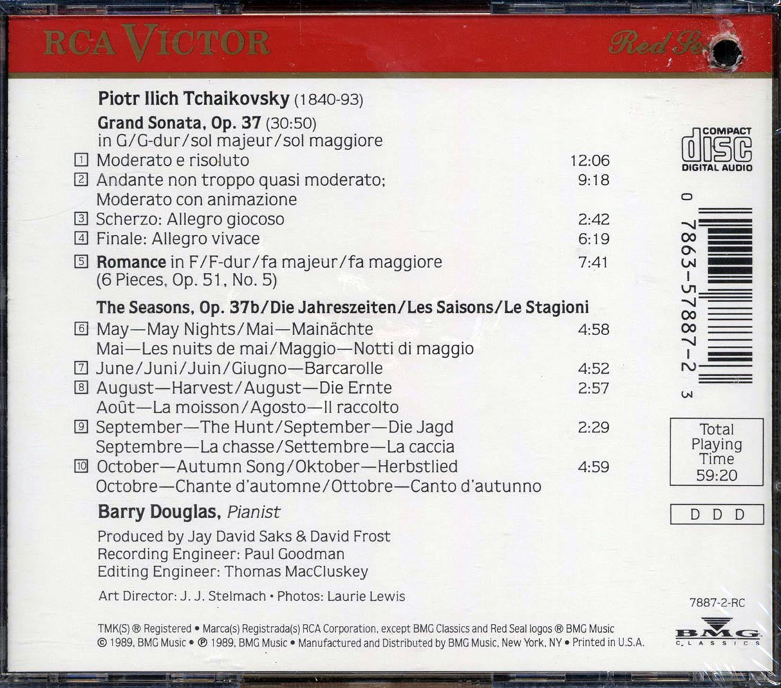 Barry Douglas - Tchaikovsky: Grand Sonata; The Seasons Excerpts