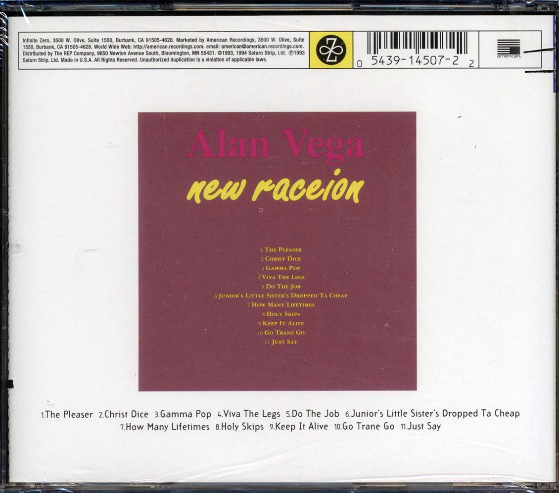 Alan Vega - New Raceion (marked/ltd stock)