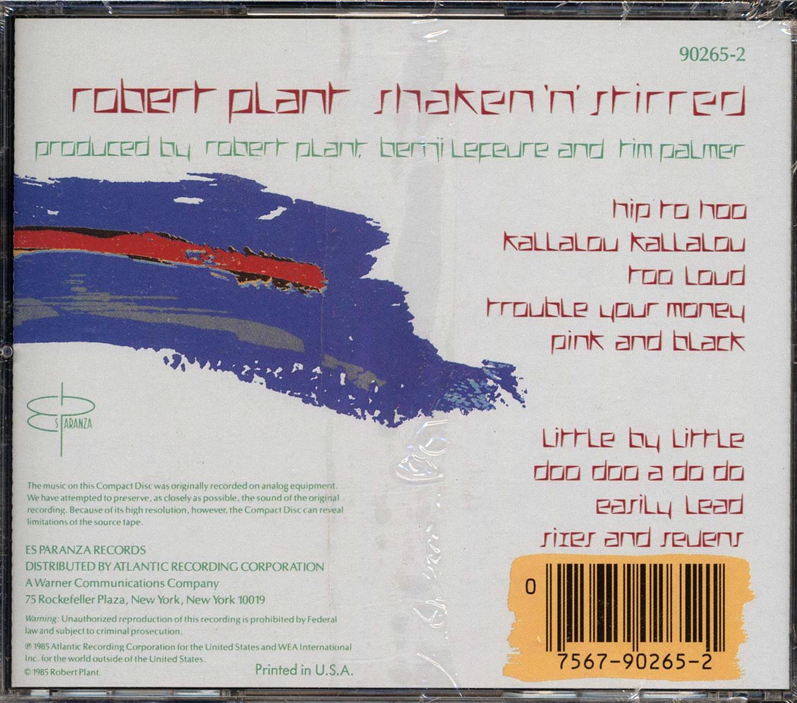 Robert Plant - Shaken N Stirred