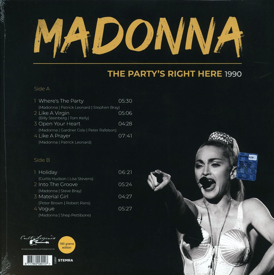 Madonna - The Party's Right Here 1990: Reunion Arena, Dallas Texas May 7th