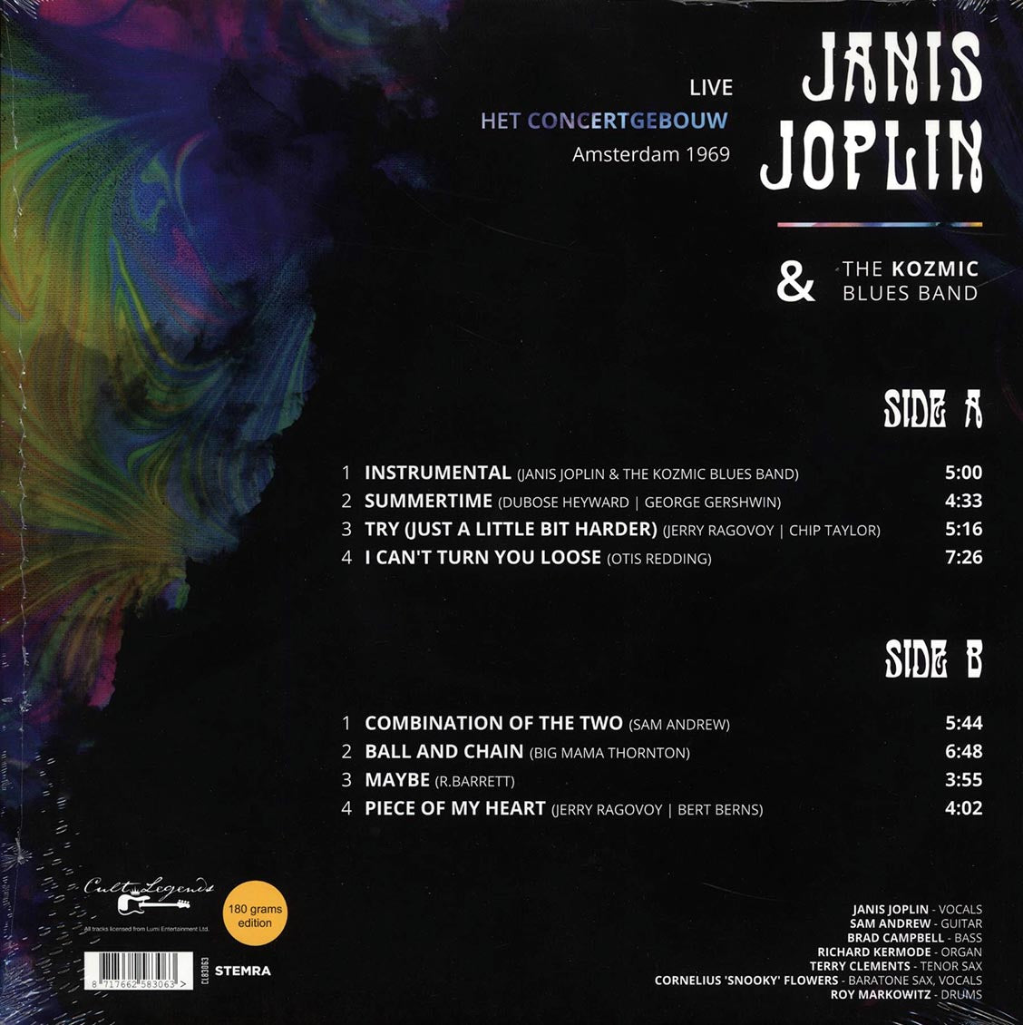 Janis Joplin & Kozmic Blues Band - Live Het Concertgebouw, Amsterdam, April 11th, 1969