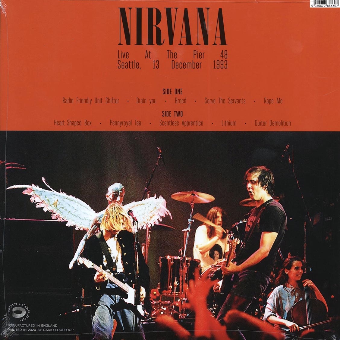 Nirvana - Live At The Pier 48 Seattle, 13 December 1993 (ltd. 500 copies made) (orange vinyl)