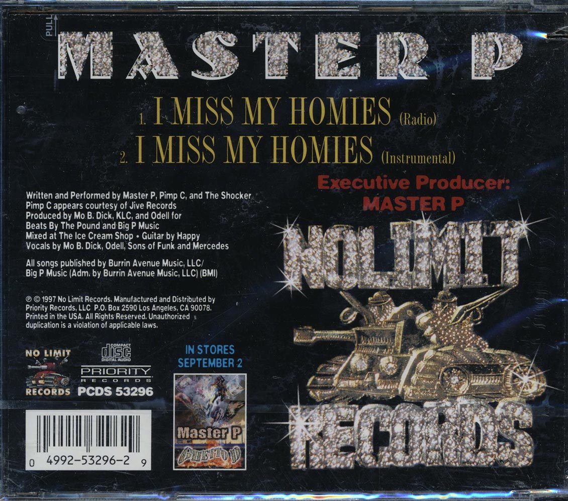Master P - I Miss My Homies (marked/ltd stock)