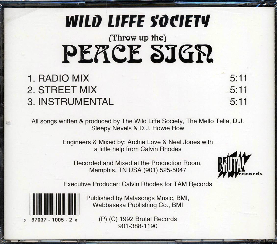 Wild Liffe Society - Throw Up The Peace Sign