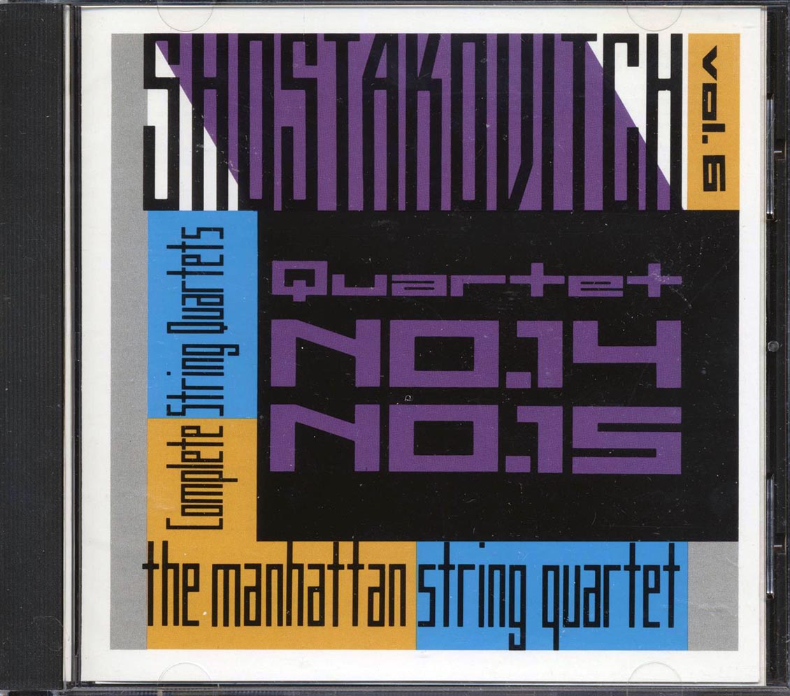 Ashostakovich, Manhattan String Quartet - The Complete String Quartets Volume 6: Nos. 14 & 15