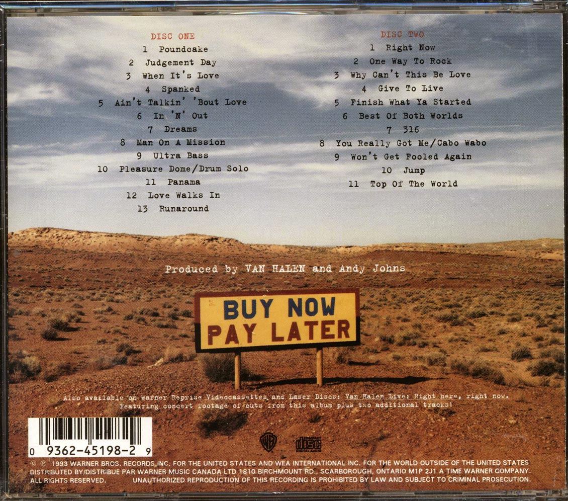 Van Halen - Live: Right Here, Right Now (2xCD)