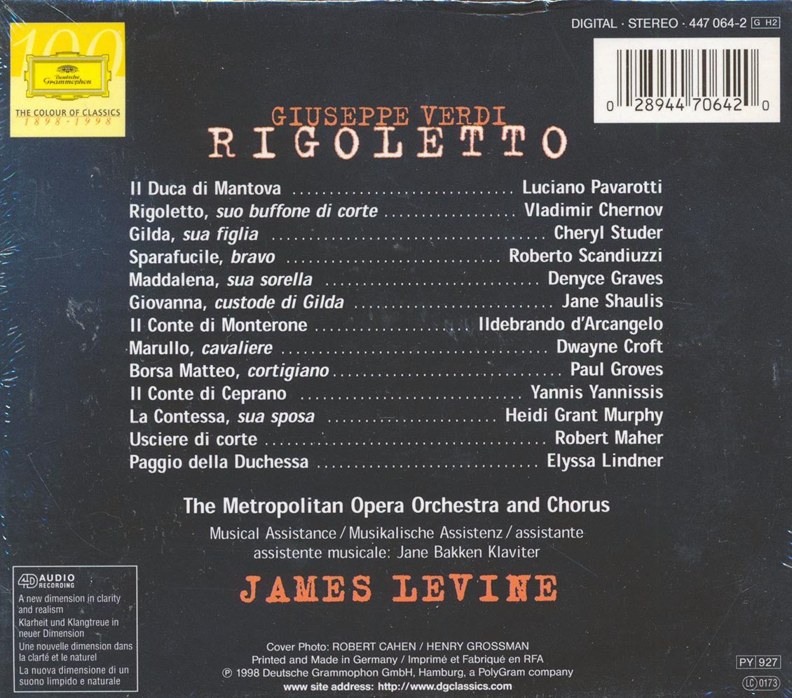 Verdi, Vladimir Chernov, Cheryl Studer, Etc. - Rigoletto (3xCD)