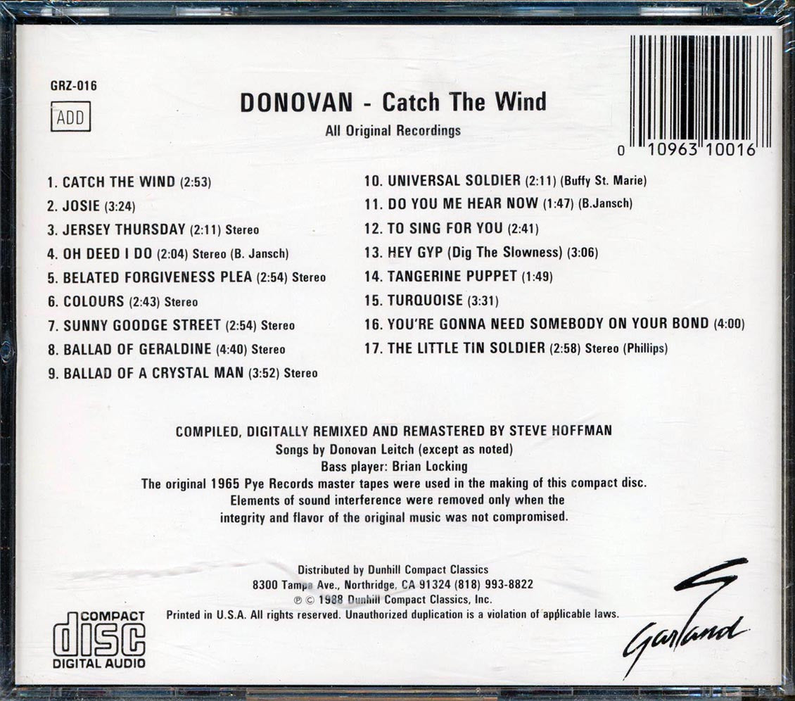Donovan - Catch The Wind