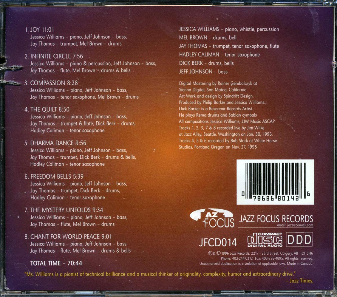 Jessica Williams - Joy (marked/ltd stock)