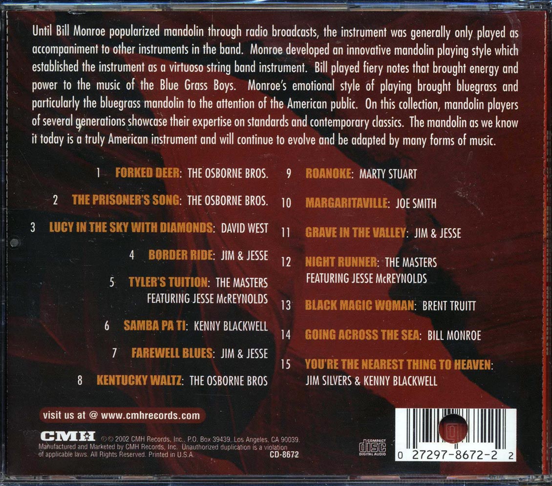 Osbourne Brothers, David West, Jim & Jesse, Etc. - Best Of The Bluegrass Mandolin (marked/ltd stock)
