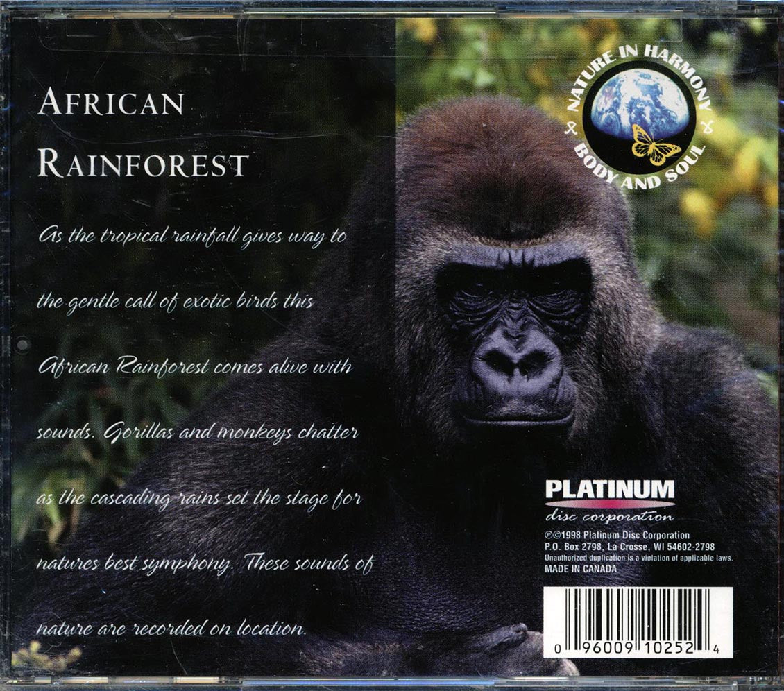 Gorillas, Chimpanzees, Birds, Rainforest - African Rainforest: Soothing Sounds For Body And Soul