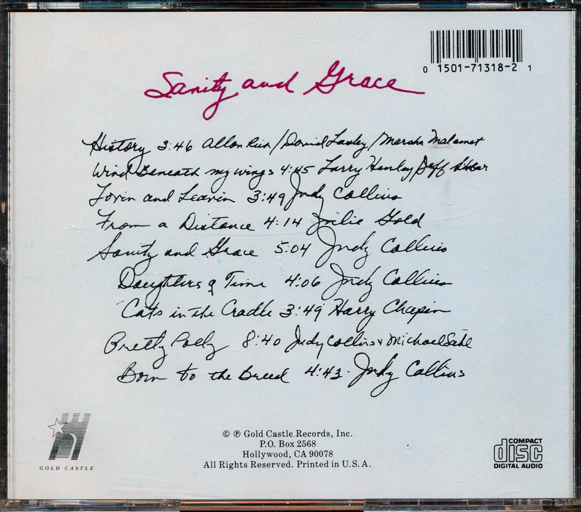 Judy Collins - Sanity And Grace