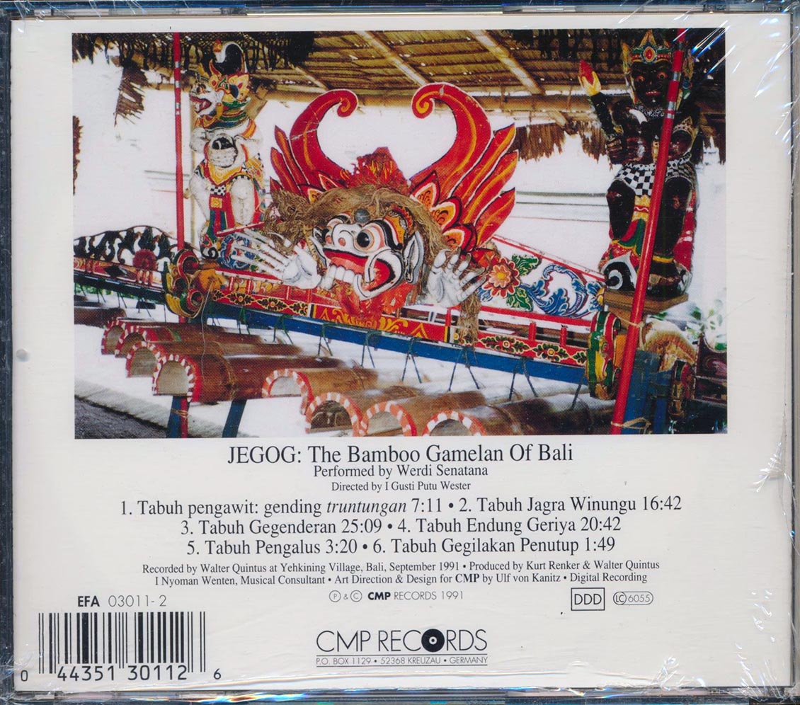 Werdi Sentana - Jegog: The Bamboo Gamelan Of Bali