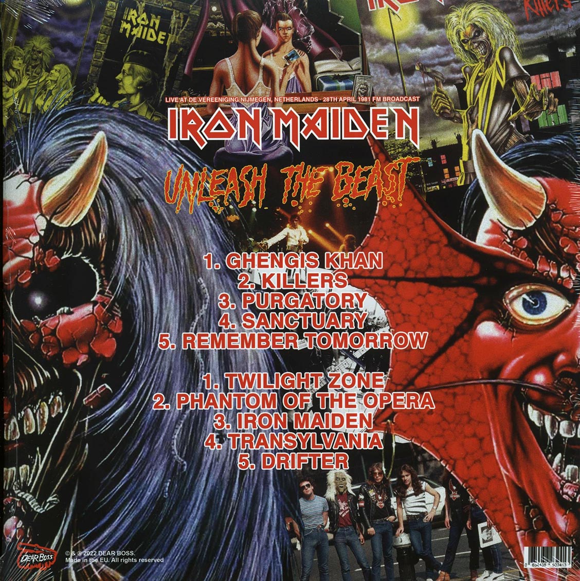 Iron Maiden - Unleash The Beast: Live At De Vereeniging Nijmegen, Netherlands 28th April 1981 FM Broadcast (ltd. 500 copies made) (pink vinyl)