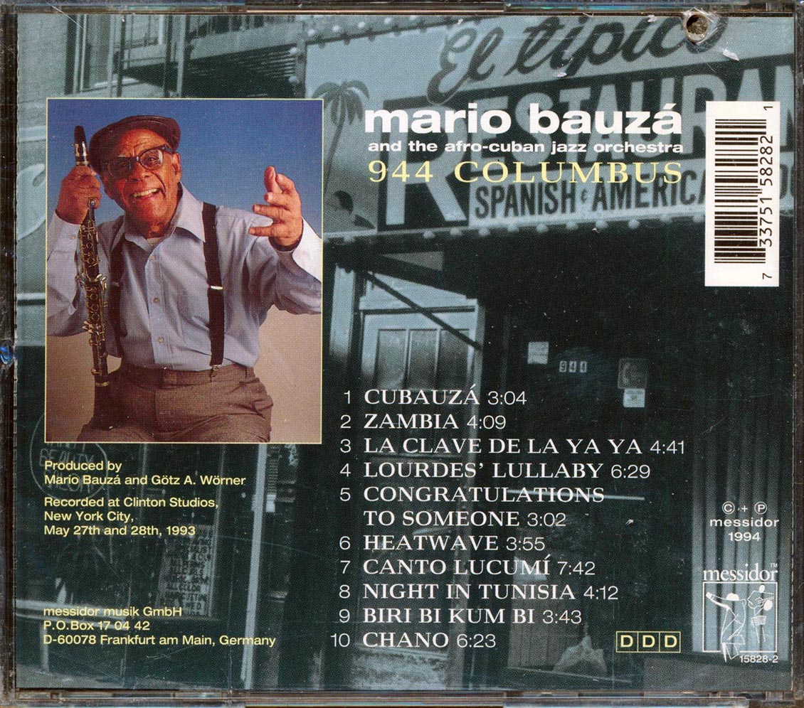 Mario Bauza & His Afro-Cuban Jazz Orchestra - 944 Columbus (marked/ltd stock)