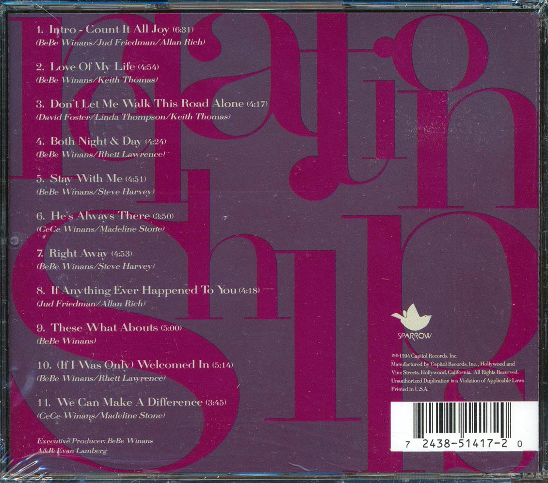 Bebe & Cece Winans - Relationships