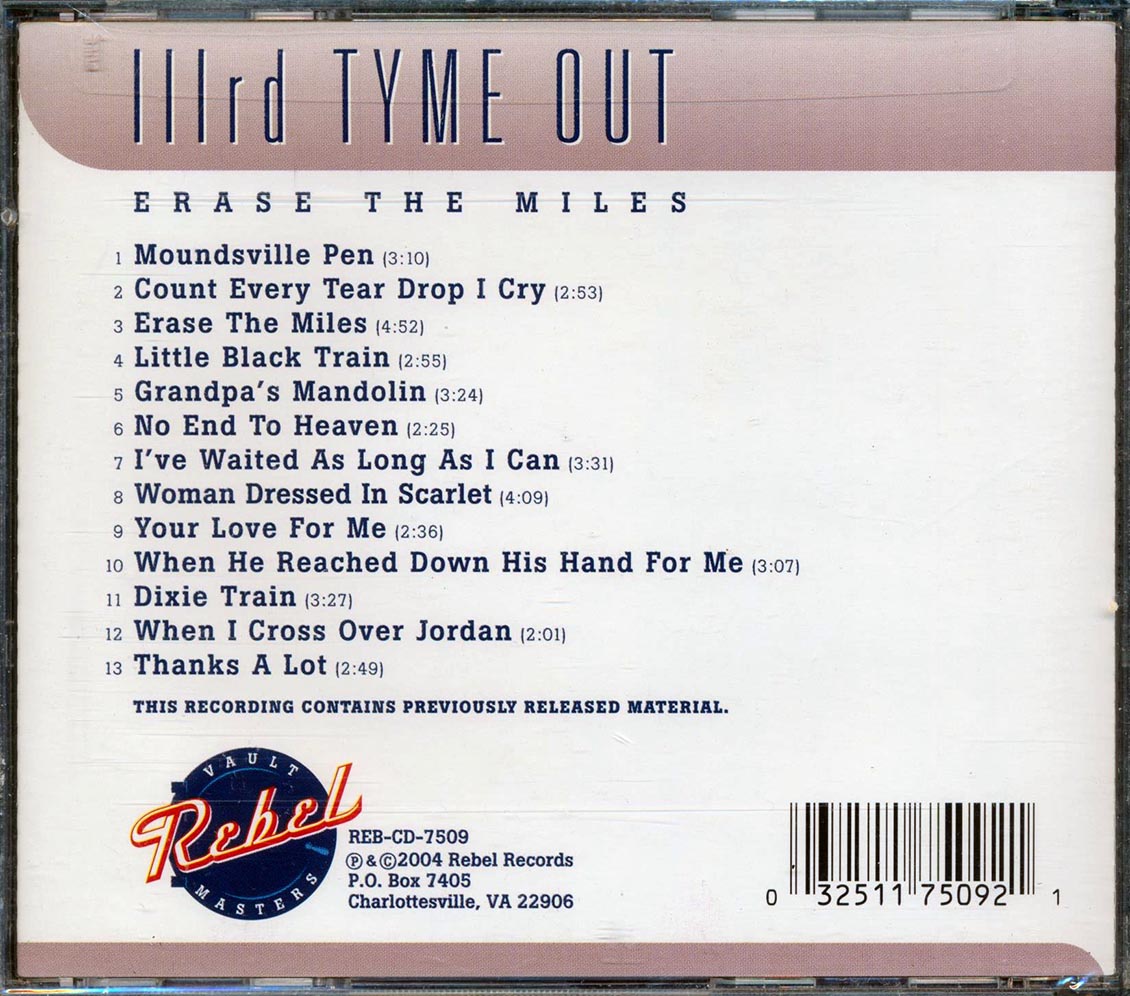 Illrd Tyme Out - Erase The Miles