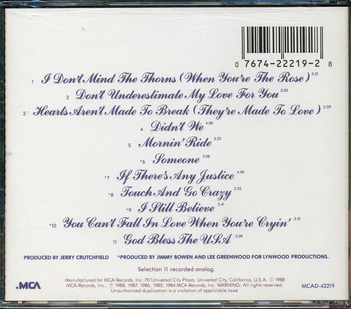 Lee Greenwood - Greatest Hits Volume Two