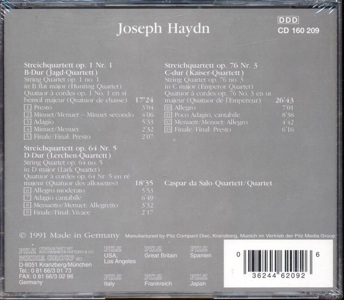 Joseph Haydn - Kaiser Quartett Streichquartette Op.1