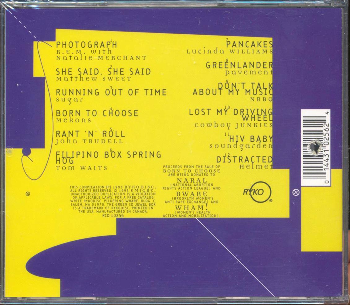 Tom Waits, John Trudell, Sugar, Etc. - Born To Choose (marked/ltd stock)
