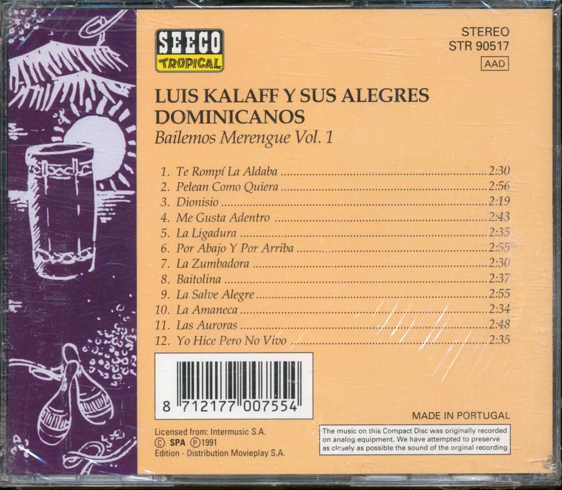 Luis Kalaff Y Los Alegres Dominicanos - Bailemos Merngue Volume One