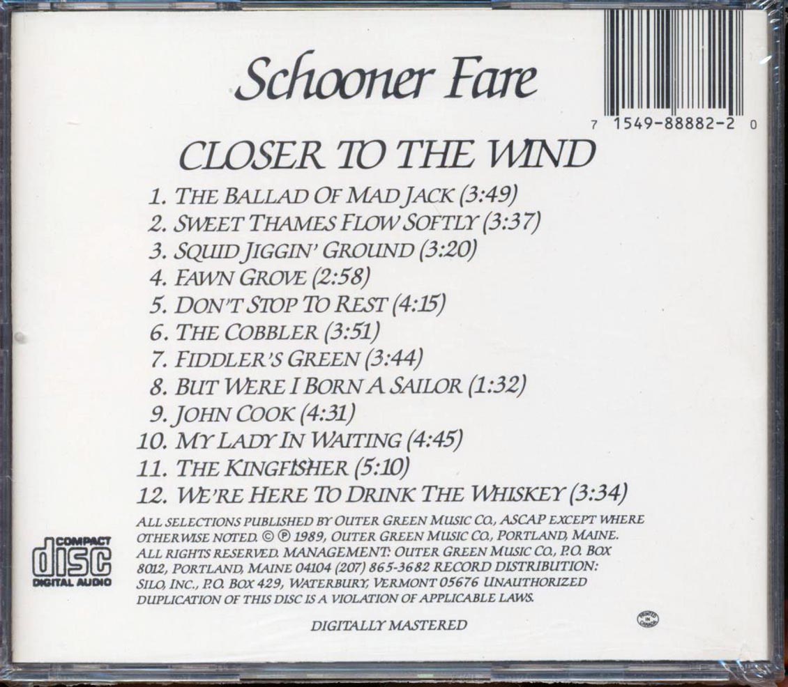 Schooner Fare - Closer To The Wind