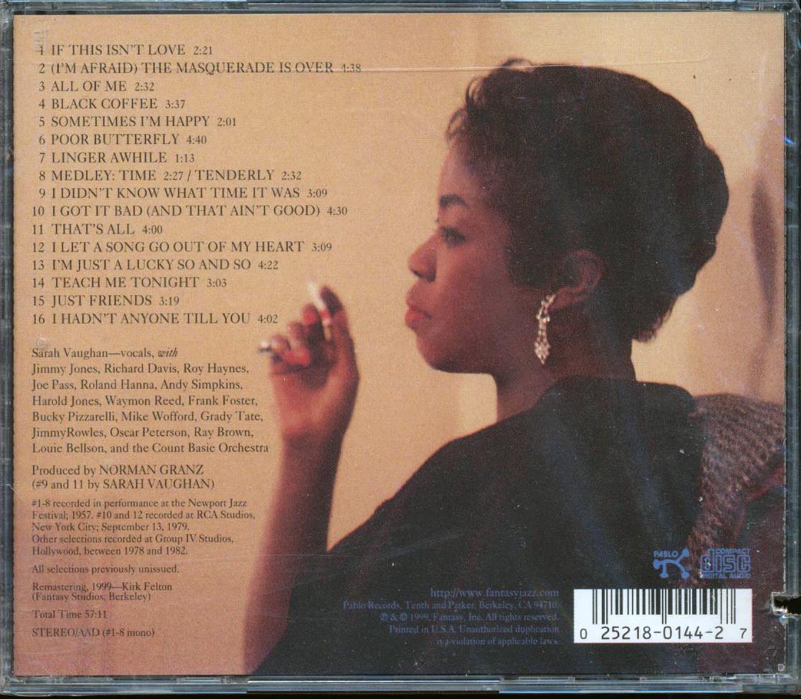 Sarah Vaughan - Linger Awhile: Live At Newport And More (marked/ltd stock)