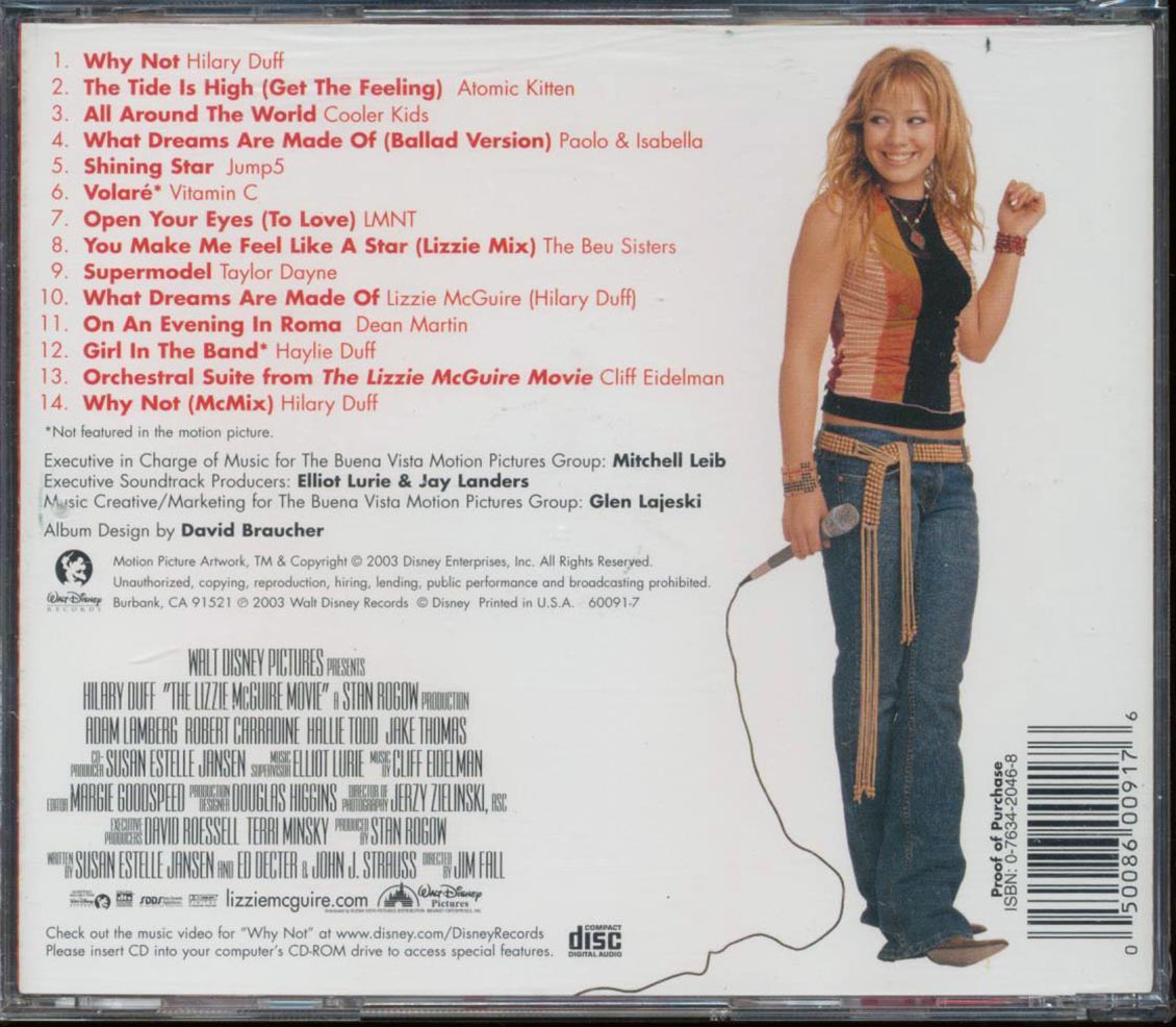 Hilary Duff, Atomic Kitten, Cooler Kids, Etc. - The Lizzie McGuire Movie