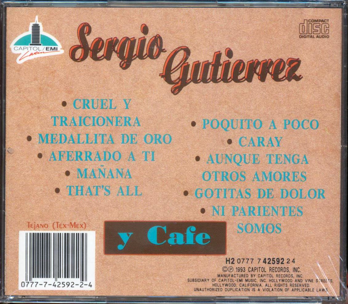 Sergio Gutierrez Y Cafe - Sergio Gutierrez Y Cafe