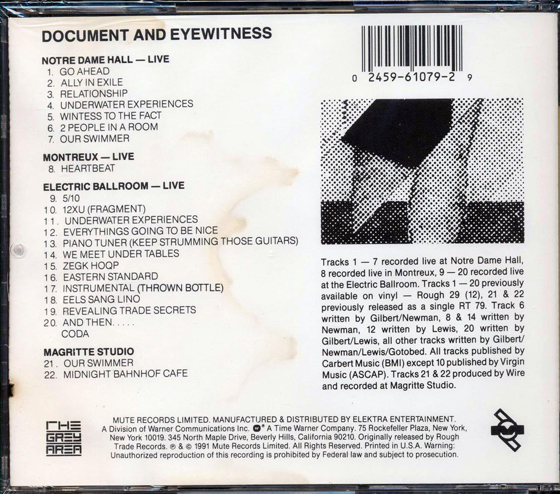 Wire - Document And Eyewitness (marked/ltd stock)