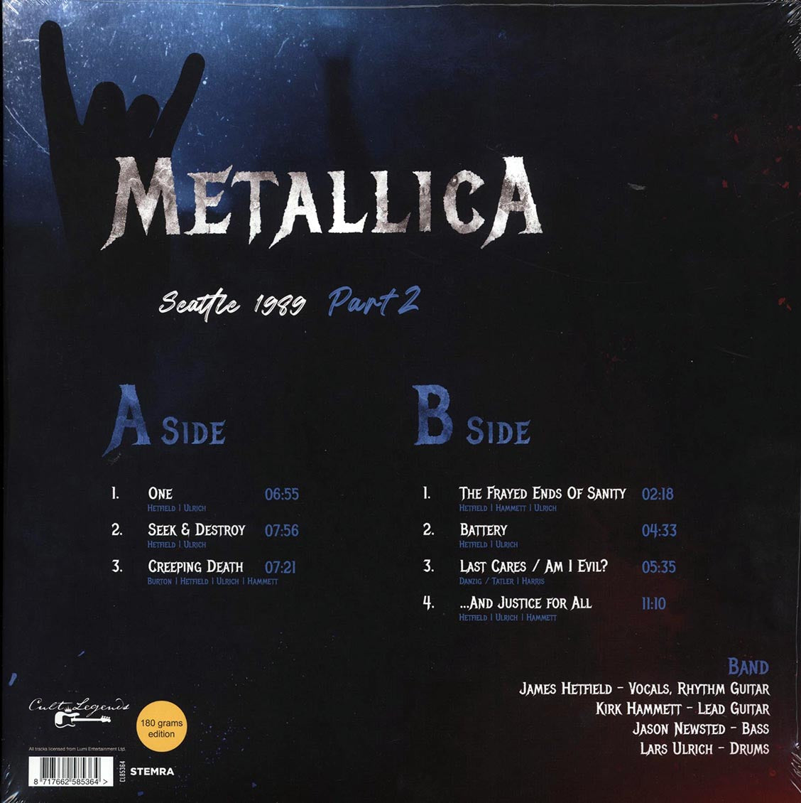 Metallica - Seattle 1989 Part 2: Live At Seattle Center Coliseum, Seattle, WA, USA, August 29 & 30, 1989
