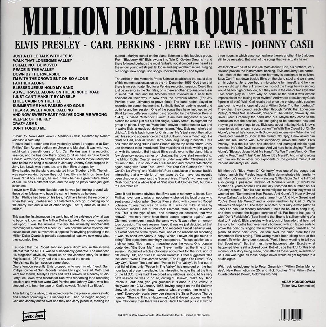 Elvis Presley, Carl Perkins, Jerry Lee Lewis, Johnny Cash - Million Dollar Quartet