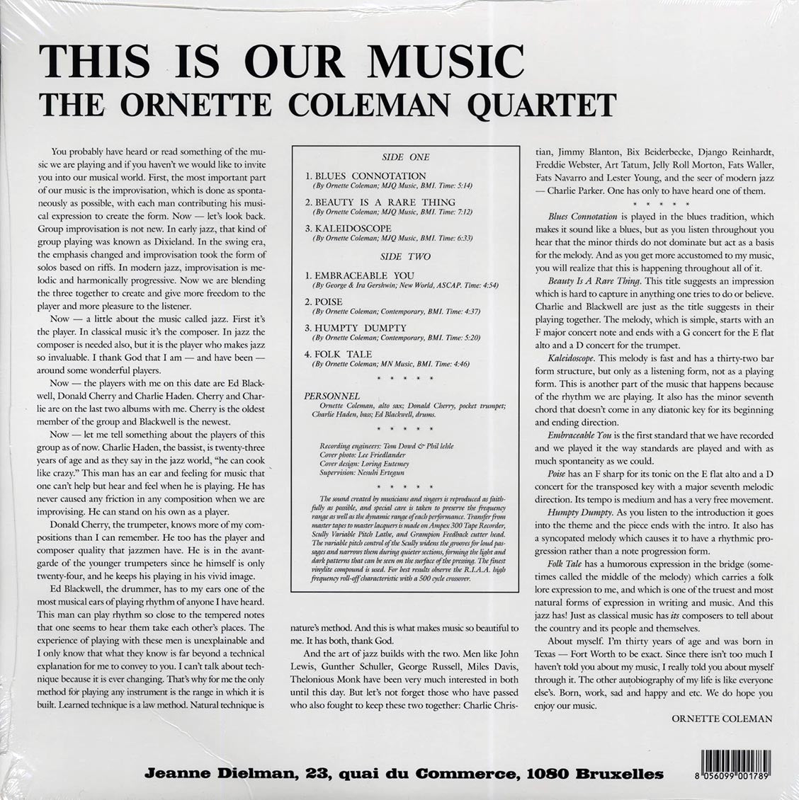 The Ornette Coleman Quartet - This Is Our Music