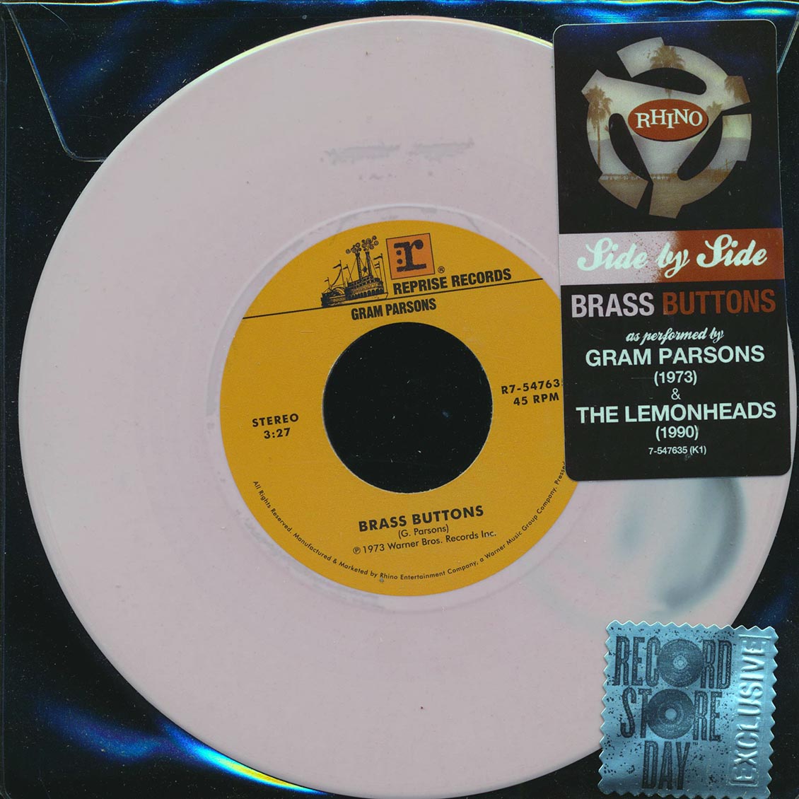 Gram Parsons - Brass Buttons / The Lemonheads - Brass Buttons (RSD 2015) (pink vinyl)