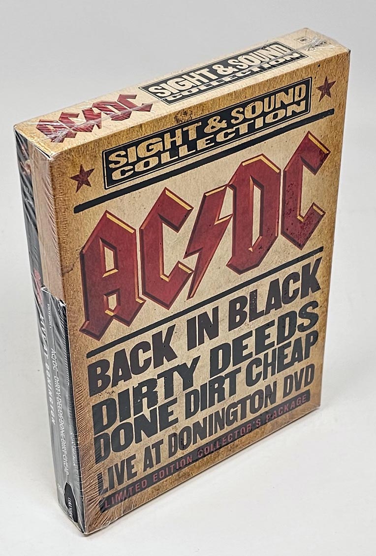 AC/DC - Sight & Sound Collection: Back In Black + Dirty Deeds Done Dirt Cheap + Live At Donington DVD (2xCD) (box set) (incl. DVD) (remastered)
