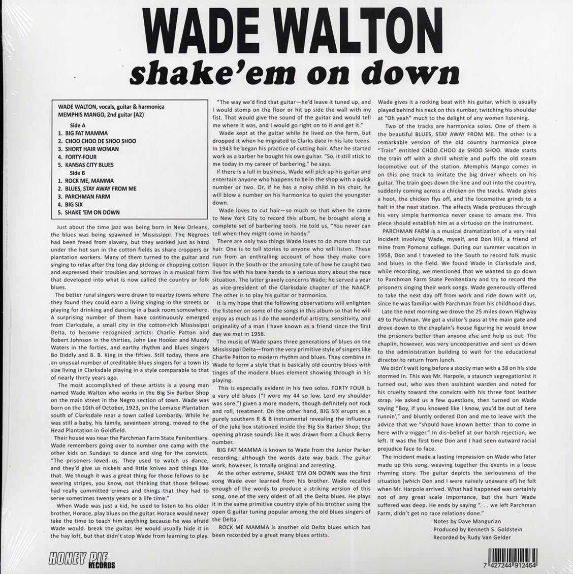 Wade Walton - The Blues Of Wade Walton: Shake 'Em On Down