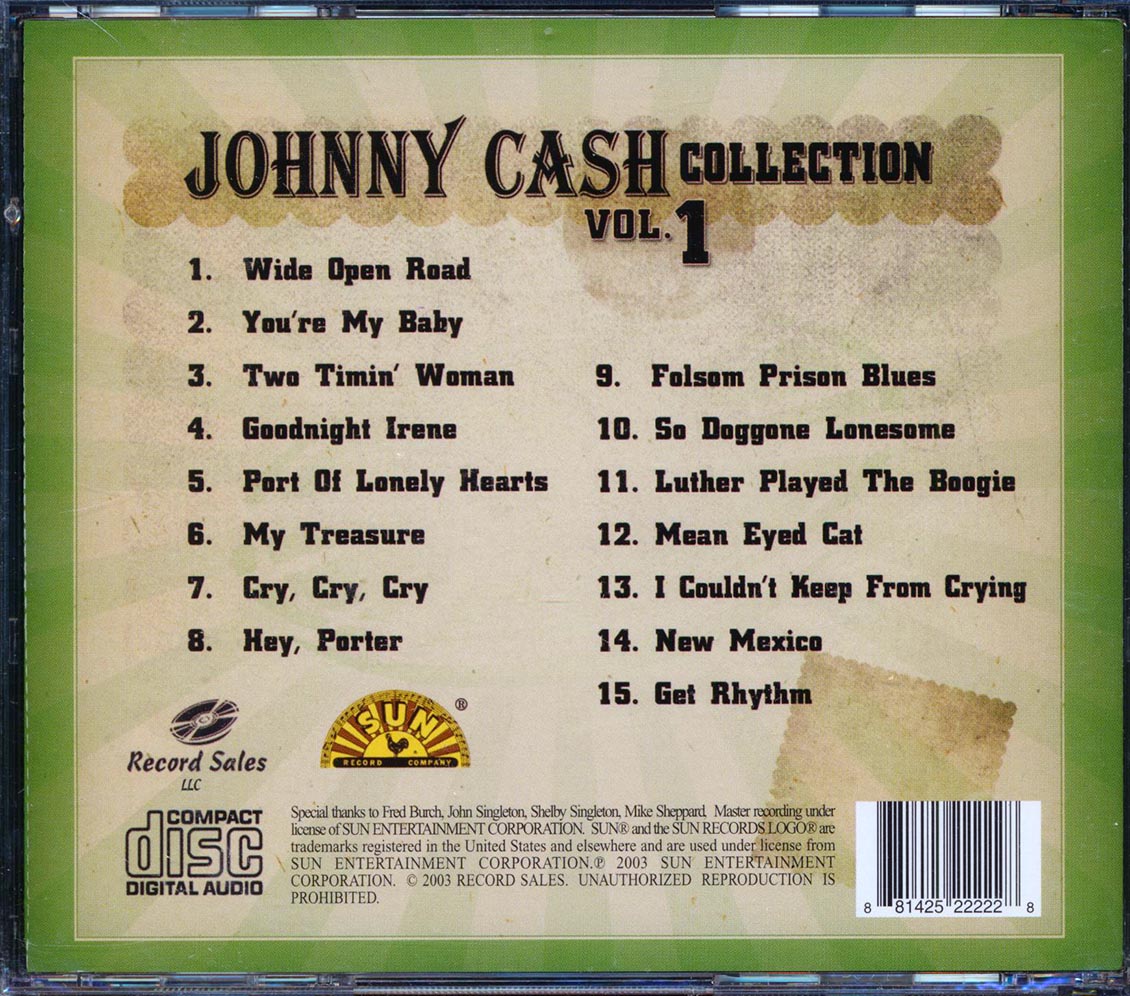 Johnny Cash - Johnny Cash Collection Volume 1