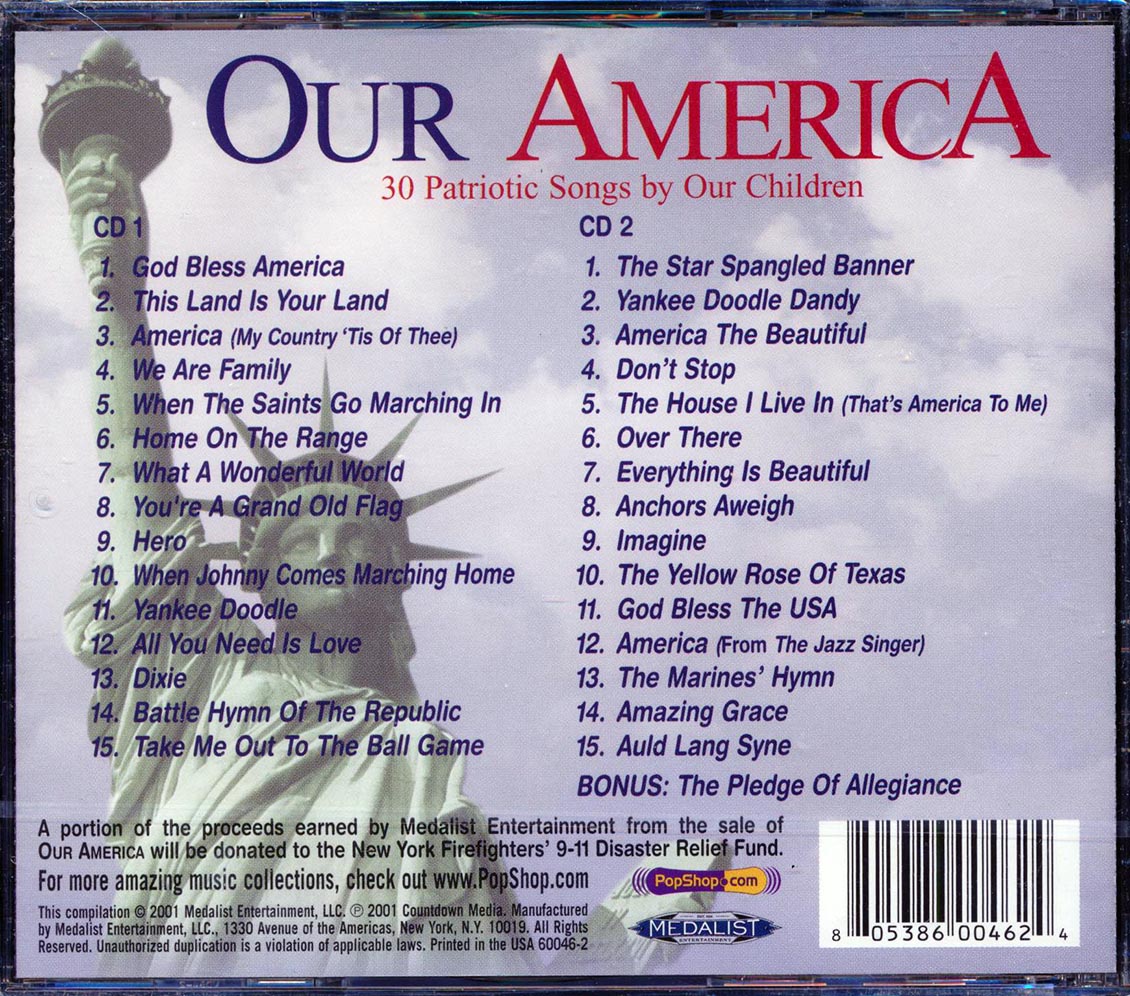 Young American All Stars - Our America: 30 Patriotic Songs By Our Children (30 tracks) (2xCD)