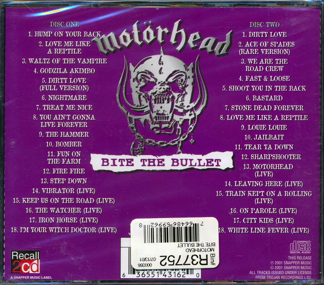 Motorhead - Bite The Bullet (36 tracks) (2xCD)