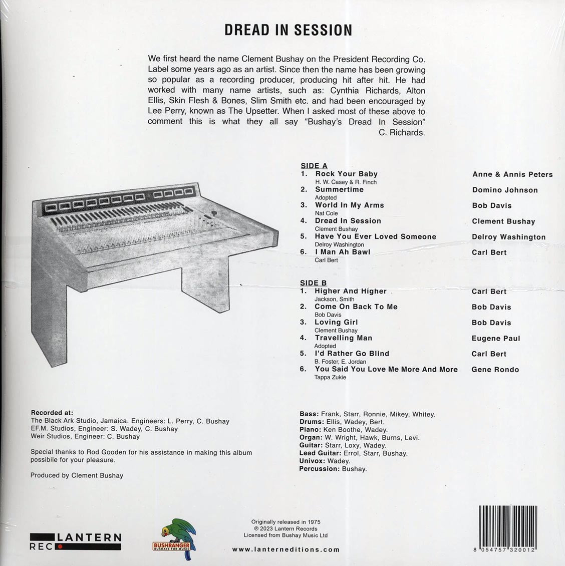 Clement Bushay, Delroy Washington, Lee Perry, Etc. - Dread In Session (ltd. ed.)