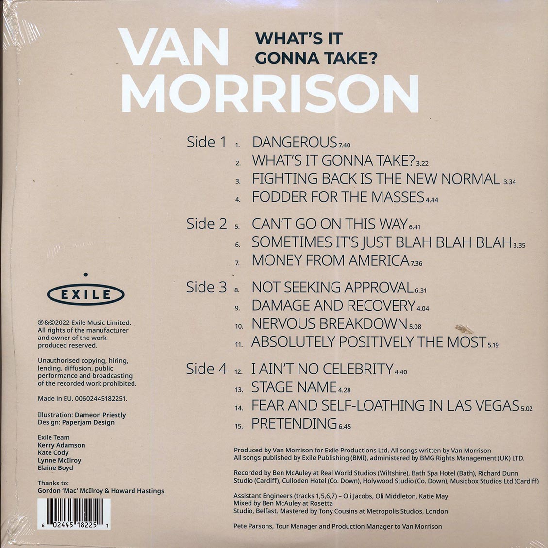 Van Morrison - What's It Gonna Take? (2xLP)