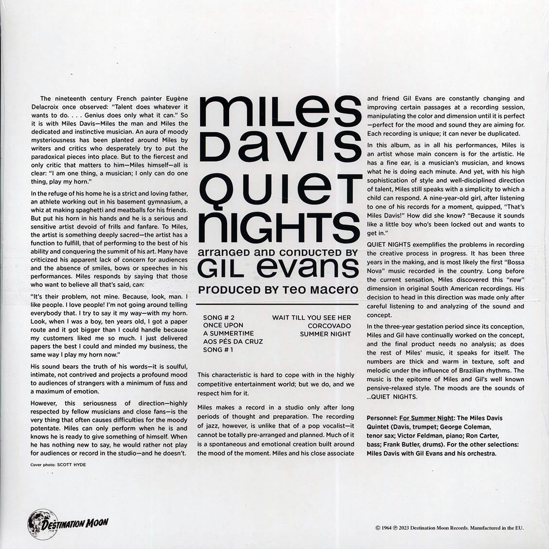 Miles Davis - Quiet Nights (ltd. 500 copies made) (clear vinyl)