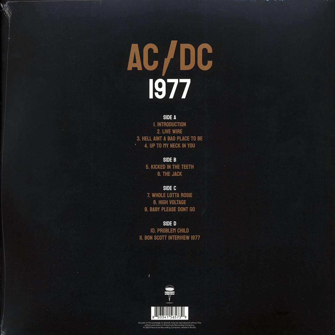 AC/DC - 1977: The Classic West Coast Broadcast, Old Waldorf, San Francisco (2xLP)