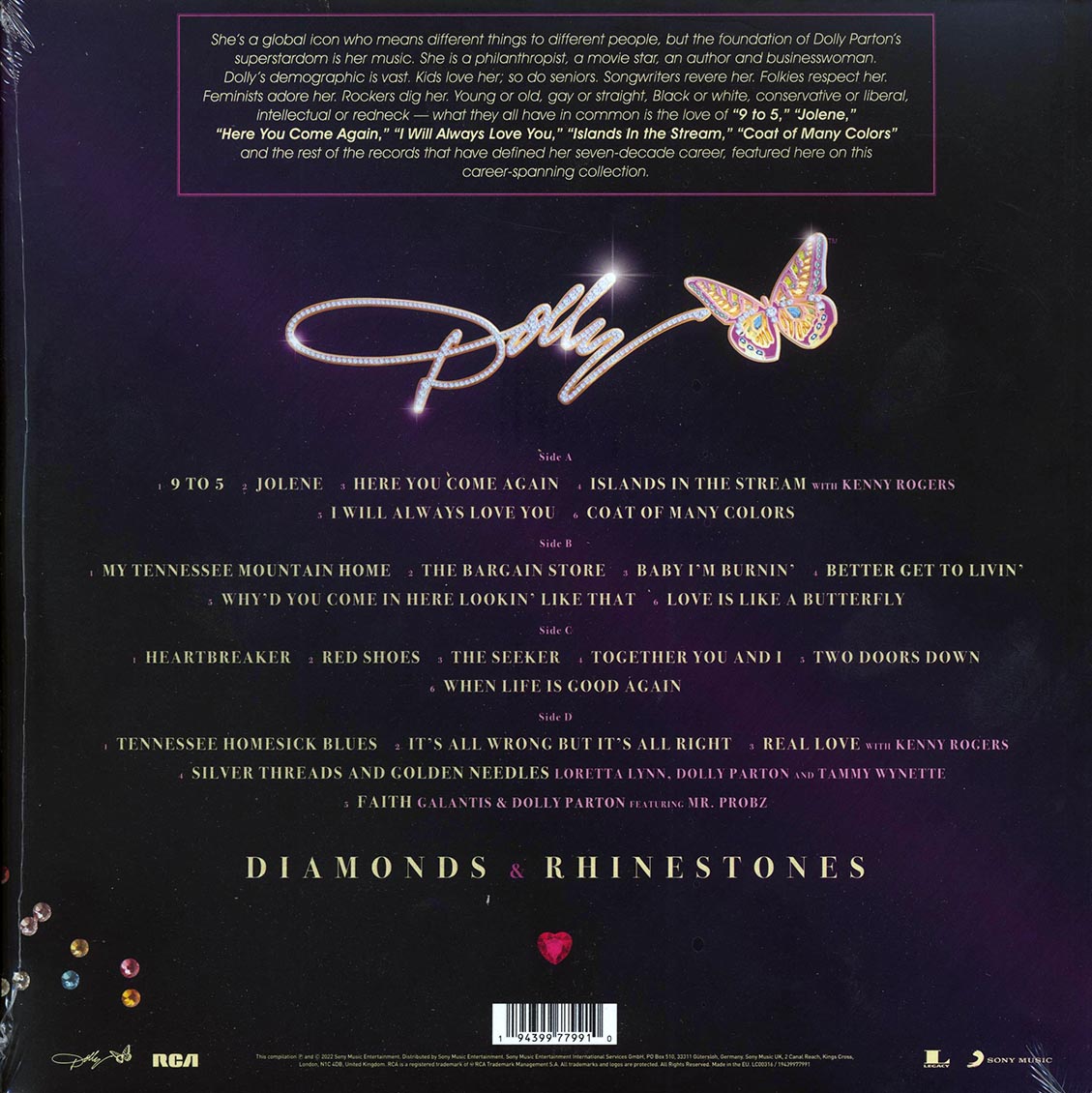 Dolly Parton - Diamonds & Rhinestones: The Greatest Hits Collection (2xLP)