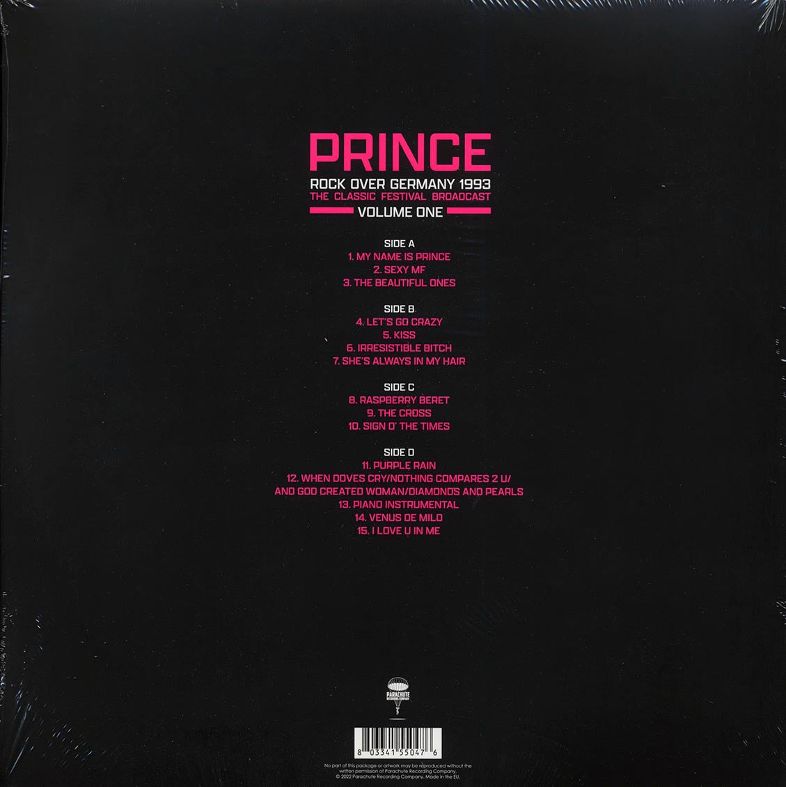 Prince - Rock Over Germany 1993 Volume 1: The Classic Festival Broadcast (2xLP)
