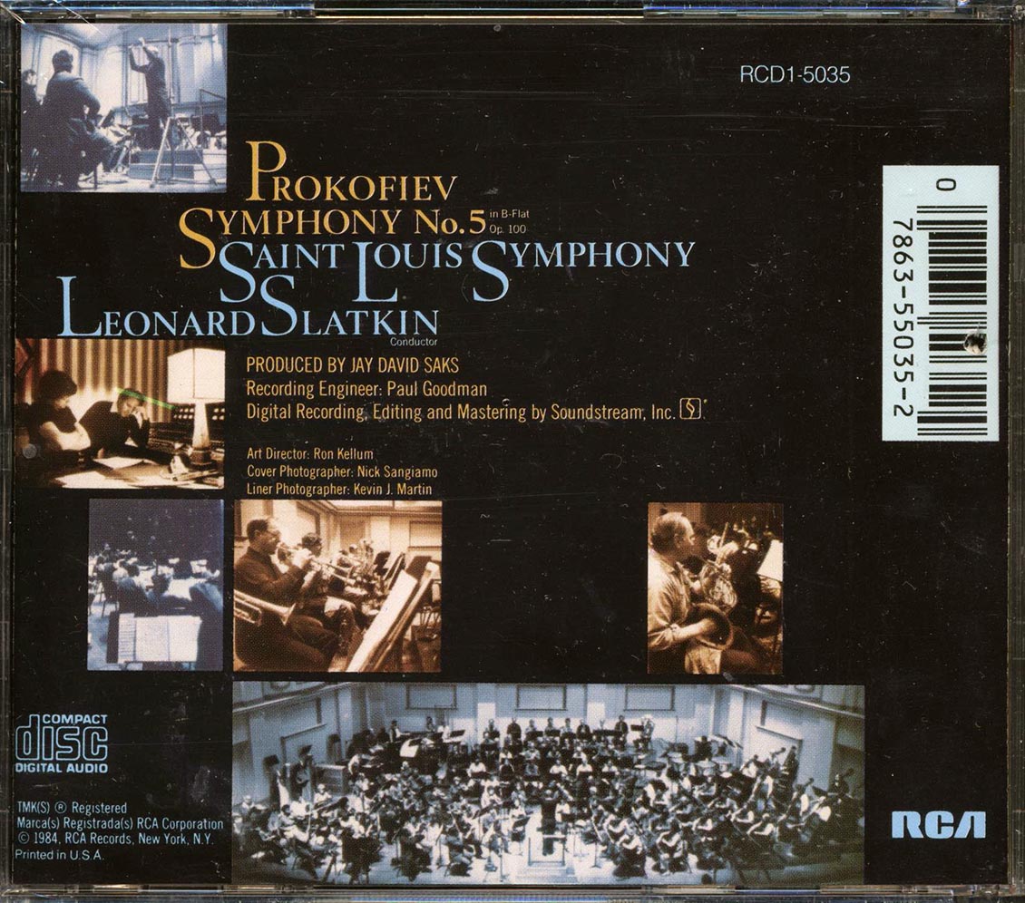 Prokofiev, Leonard Slatkin, Saint Louis Symphony - Prokofiev Symphony No. 5